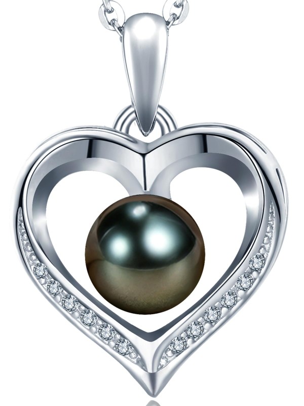 NONNYL Gifts for Women-Tahitian Black-Pearl jewelry necklaces-Gift for Wife Wedding Birthday Anniversary-Mom Her Mothers Day Valentines Day Christmas- Pearl Pendant necklaces