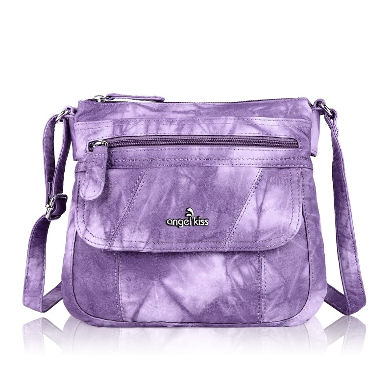 Angel Kiss Crossbody Bags for Women PU Leather Shoulder Handbag Ladies Purses and Handbag with adjustable Strap